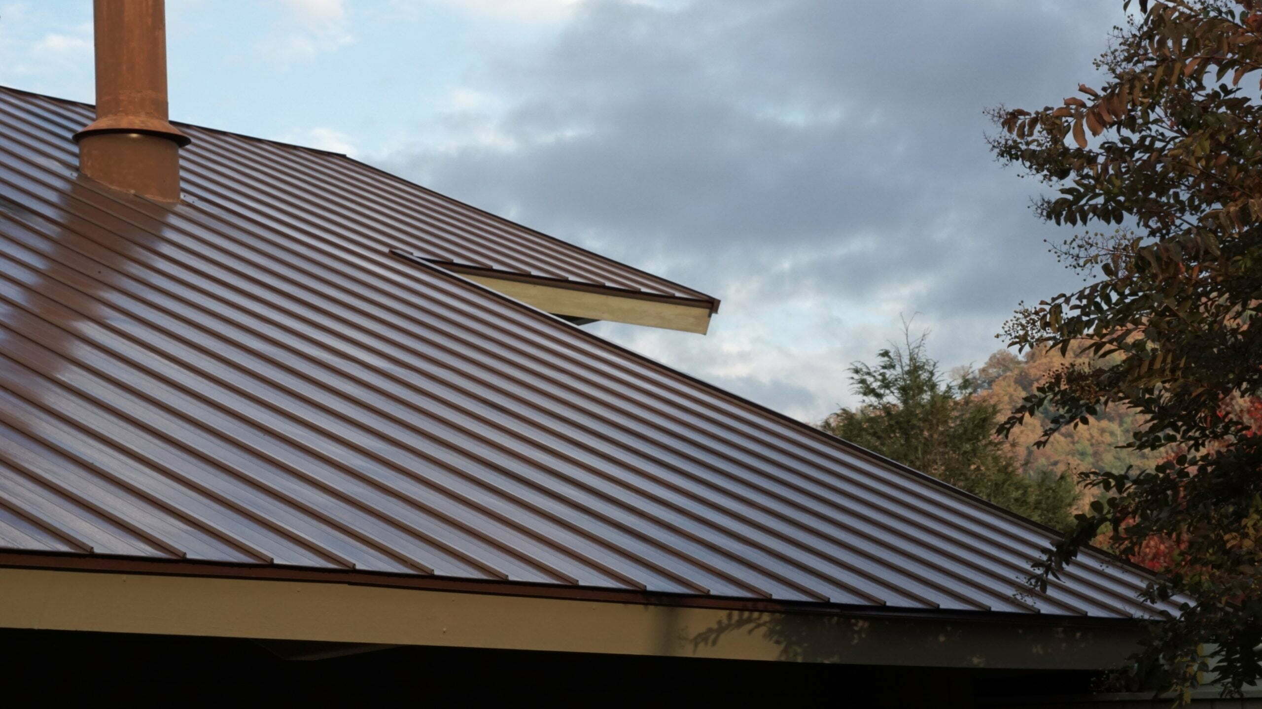 Beautiful brown metal roof