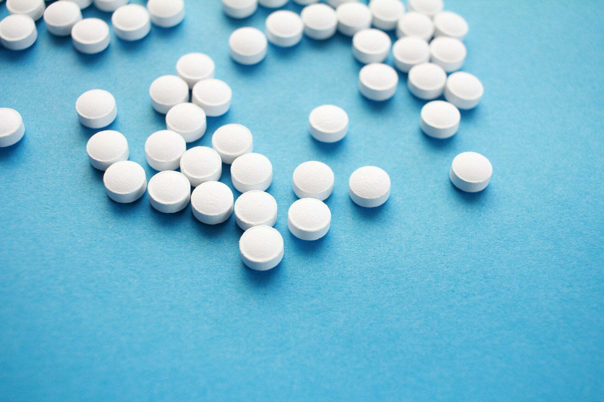 a group of white round objects